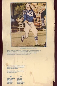 1970 HI-C Drink Label David Lee Punter Baltimore Colts - Picture 1 of 3