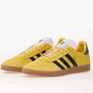 Adidas Gazelle Rekive Jamaica Football Federation IH2632 Suede Shoes NEW, Sz 9.5 - Picture 1 of 8