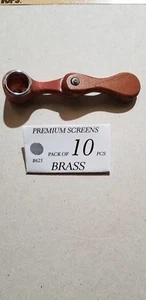 4" Foldable Tobacco Smoking monkey Pipe fisherman With Pack Of 10 Brass Screens - Picture 1 of 5