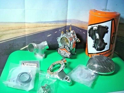 Harley Shorty Carb Kit 40mm 1-7/8" EVO TC FXST FLST FLH OKO V-Twin 35-0870 X1 Foto 1 de 4