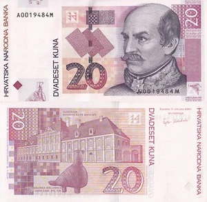 Croatia 20 Kuna 2001 P 39a UNC - Picture 1 of 1