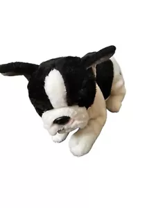 FAO Schwarz Plush 2018 French Bull Dog Boston Terrier Puppy Dog 12" - Picture 1 of 5