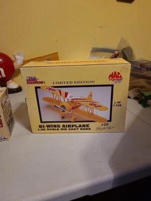 Mac tools Racing champions bi wing airplane bank 1 of 7528 - Image 1 of 4
