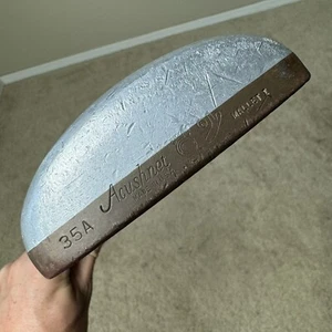 Acushnet Bulls Eye 35A Mallet I putter RH TT acciaio scanalato 34,5" - Foto 1 di 7