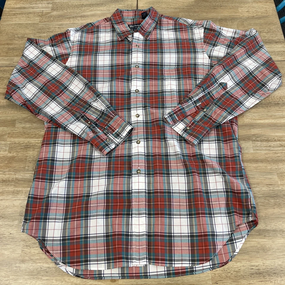 Para Hombres M Burberry London Nova Check 100% Algodón Importado Cuadros Abotonado EE. UU. Foto 1 de 4