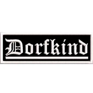 DORFKIND Aufnäher gestickt Patch Biker Kutte MC alle Farben 9x3cm - Bild 1 von 1