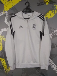 Real Madrid Training Jacket Long Sleeve Hood Adidas Mens Size S ig93 - Picture 1 of 14