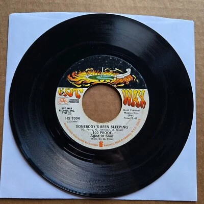 100 PROOF AGED IN SOUL Somebody's Been Sleeping 45 7" FUNK SOUL Record HOT WAX - Image 1 of 2
