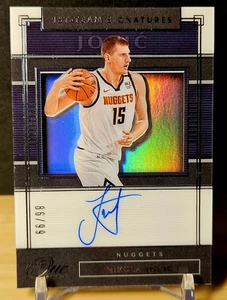 2019-20 Nikola Jokic Panini One And One On Card Auto 1st Team Signatures /99 MVP - Picture 1 of 6