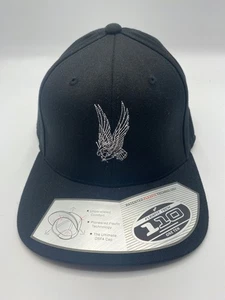Taylored Logo 110 Flexfit Negro Hombres Gráfico Ajustable Snapback Gorra Gorra Talla Única - Imagen 1 de 7