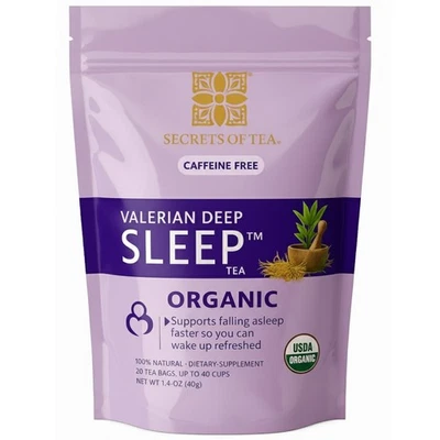 Valerian Sleep Tea - Natural USDA Organic Caffeine-Free Tea- Herbal Tea for S... - Image 1 of 3