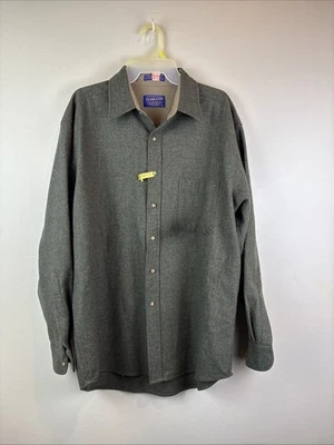 Pendleton - Virgin Wool Button Up Shirt Forest Green With Blemish - Image 1 of 4