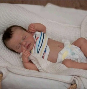 Muñecas bebé renacido silicona cuerpo completo 20 pulgadas impermeables bebé recién nacido realista - Imagen 1 de 5