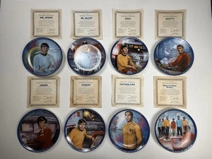 Vintage Hamilton Collection '66 '83 Star Trek Plate Collection Complete Set of 8 - Picture 1 of 19