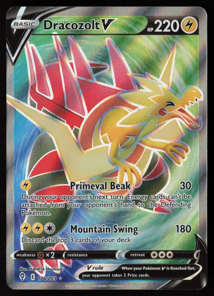 Dracozolt V (Full Art) 178/203 Pokémon TCG MP - LP - Image 1 of 2