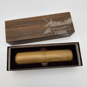Caleidoscopio artigianale in legno con scatola originale con finestra della natura - Foto 1 di 7