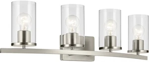 Kichler 45498 Crosby 4 Light 32"W Vanity Light - Nickel - Picture 1 of 12