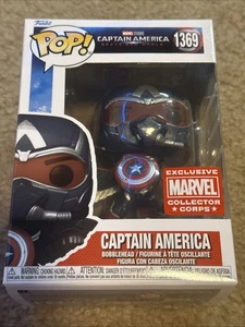 Funko Pop Marvel Collector Corps #1369 Capitán América Bobblehead - Imagen 1 de 4