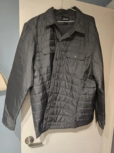 Lands' End Lightweight Down Puffer Jacket Mens Size XXL GRAY Packable - Picture 1 of 3