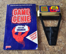 Vintage Galoob Game Genie NES Nintendo Video Game Enhancer w/Manual Book