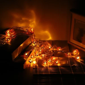 Acrylic Pumpkin&8209;Shaped 30LED Chips Light String Home Shop Halloween - Picture 1 of 24