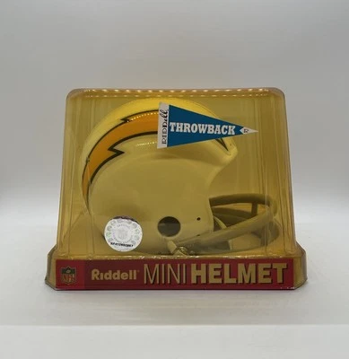 San Diego Chargers 1961-73 NFL Riddell 2-Bar Throwback Mini Helmet!!! - Image 1 of 4