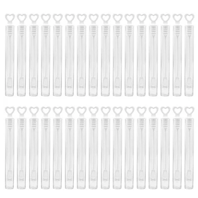 Bubble Soap Bottle 10-50pcs Colorful Heart Wand Empty Tube Kids Birthday Party - Image 1 of 4