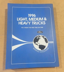 1996 Ford F150 F250 F700 Truck Dealership Large Format 17" x 11" Wiring Diagrams - Picture 1 of 5