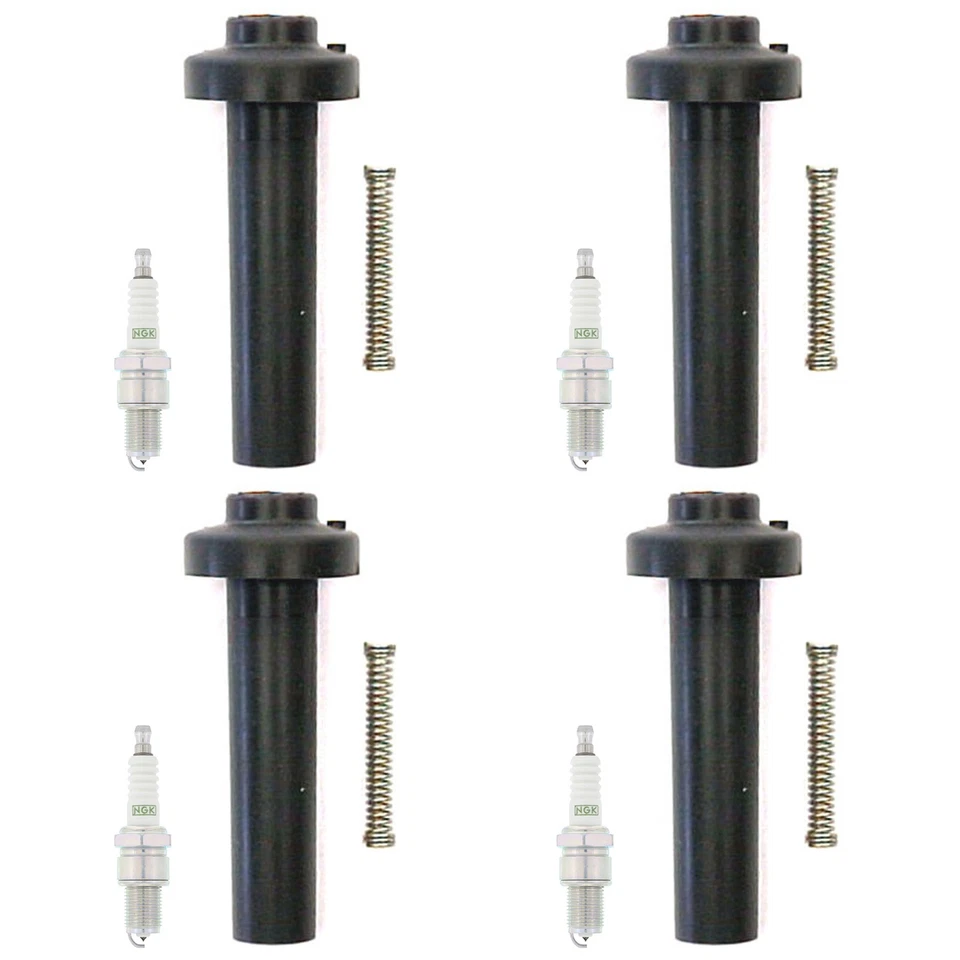 Kit de 4 bujías de platino y botas de bobina Denso NGK para Toyota Van 2,2 L L4 Y 4 YEC Foto 1 de 1