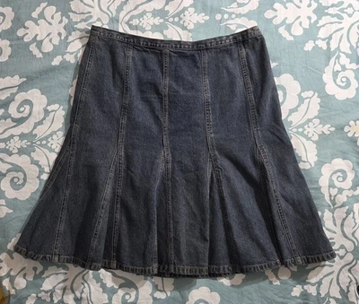 NY Jeans NY & Co джинсовой ткани юбка тюльпан размер 12 расклешенный  - Изображение 1 из 4