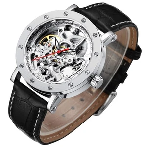 Herrenuhr, Mechanisch Edelstahl Skelett Steampunk Design Automatik S... - Bild 1 von 7