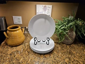 Ikea Plates Cool White 21986 Porcelain (Set of 4) Dinner Plates 10.5" Diameter - Picture 1 of 16