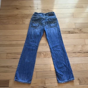 Rock And Roll Denim Jeans Boys 14 Fit Blue Pants BB Gun Boot Cut Distressed Fit - Picture 1 of 10