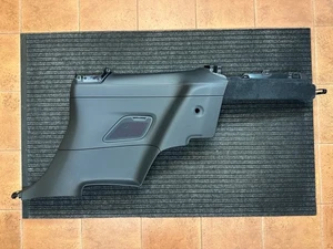 PORSCHE 992 COUPE Rear Side Panel Trim BLACK Leather CHALK Stitching RIGHT - Bild 1 von 24