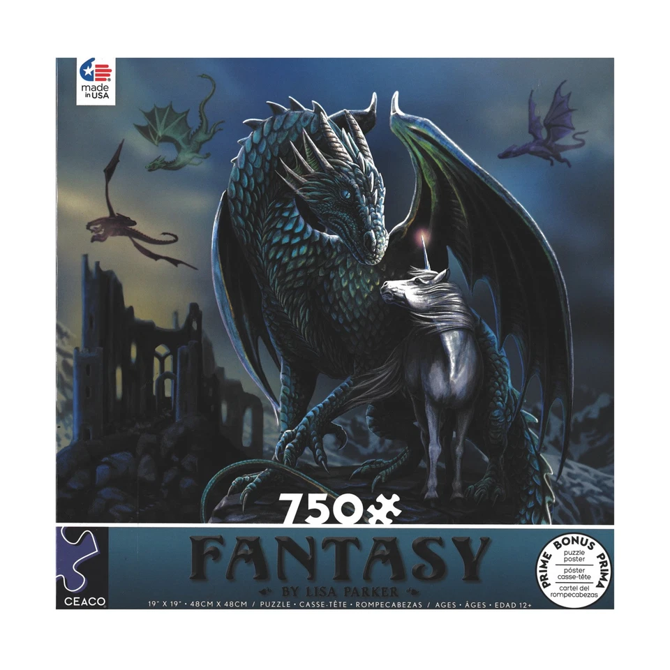 Ceaco Puzzle Fantasy - The Protector of Magick (750 Pieces) New - Image 1 of 1