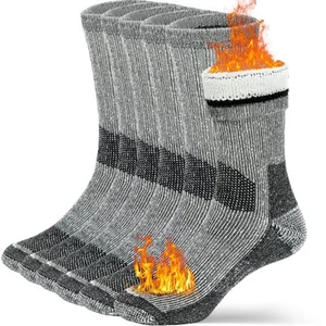 Wool Socks for Men Women Merino Thermal Warm Cozy Winter Fuzzy Boot Sock Char... - Picture 1 of 6