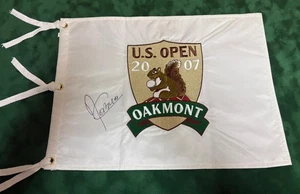 Ángel Cabrera Winner Signed 2007 US Open at Oakmont Golf Pin Flag + Dealer COA - Picture 1 of 3