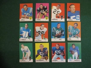 1969 Topps Football Lot 12 Original Cards, G-VG Condition.  Saints, Lions, MORE - Picture 1 of 15