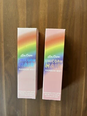 X2 Lime Crime Unicornio Cabello Arco Iris Niebla Color Spray Tormentoso Gris Plata ¡NUEVO! Foto 1 de 3
