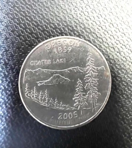 OREGON 1859 Crater Lake State Quarter 25C Coin 2005 P Mint - Picture 1 of 6