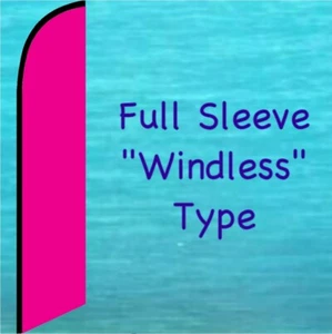 SOLID MAGENTA WINDLESS BANNER FLAG Advertising Events Feather Swooper Flutter - Picture 1 of 4