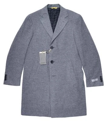 Canali 284329 Men's Kei Gray Wool/Cashmere Coat Size 38R US (48R EU) - Image 1 of 3