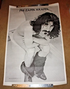 PHI ZAPPA KRAPPA 1969 FRANK ZAPPA VINTAGE NOS TOILET POSTER - "THE VISUAL THING" - Bild 1 von 2