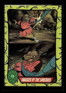 #73 Snagged by the Shredder (BASE) 1989 Teenage Mutant Ninja Turtles (EX)(OTH) - Picture 1 of 2