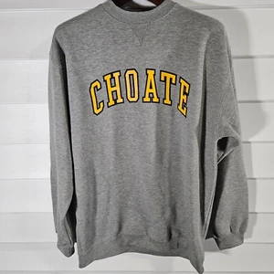 Vintage CHOATE J America Sportswear Crewneck Sweatshirt XL Gray Mens Long Sleeve - Picture 1 of 8