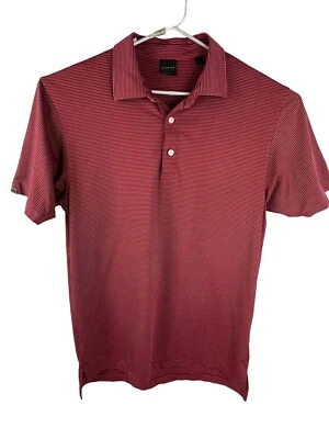 Camisa polo de golf Dunning para hombre a rayas talla grande con logotipo en la manga Foto 1 de 4