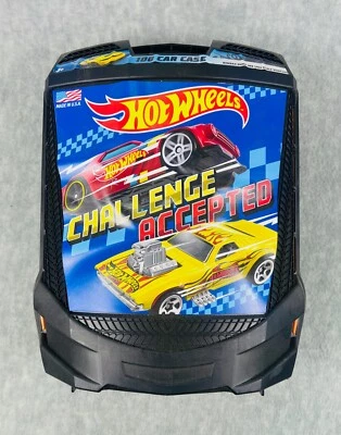 🇺🇸🇺🇸Hot Wheels Challenge Accepted 100 Plastic Car Carrying Case🇺🇸🇺🇸 - Image 1 of 4