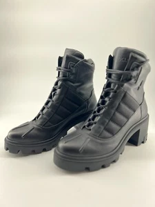 Moncler Carol Slant Black Boots - Picture 1 of 5