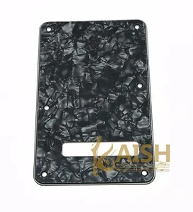 ST/Strat Style Guitar Back Plate Tremolo Trem Cover Black Pearl 3 Ply - Picture 1 of 1