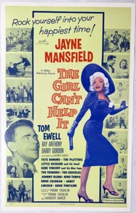 GIRL CAN'T HELP IT Jayne Mansfield Benton window card - Picture 1 of 1